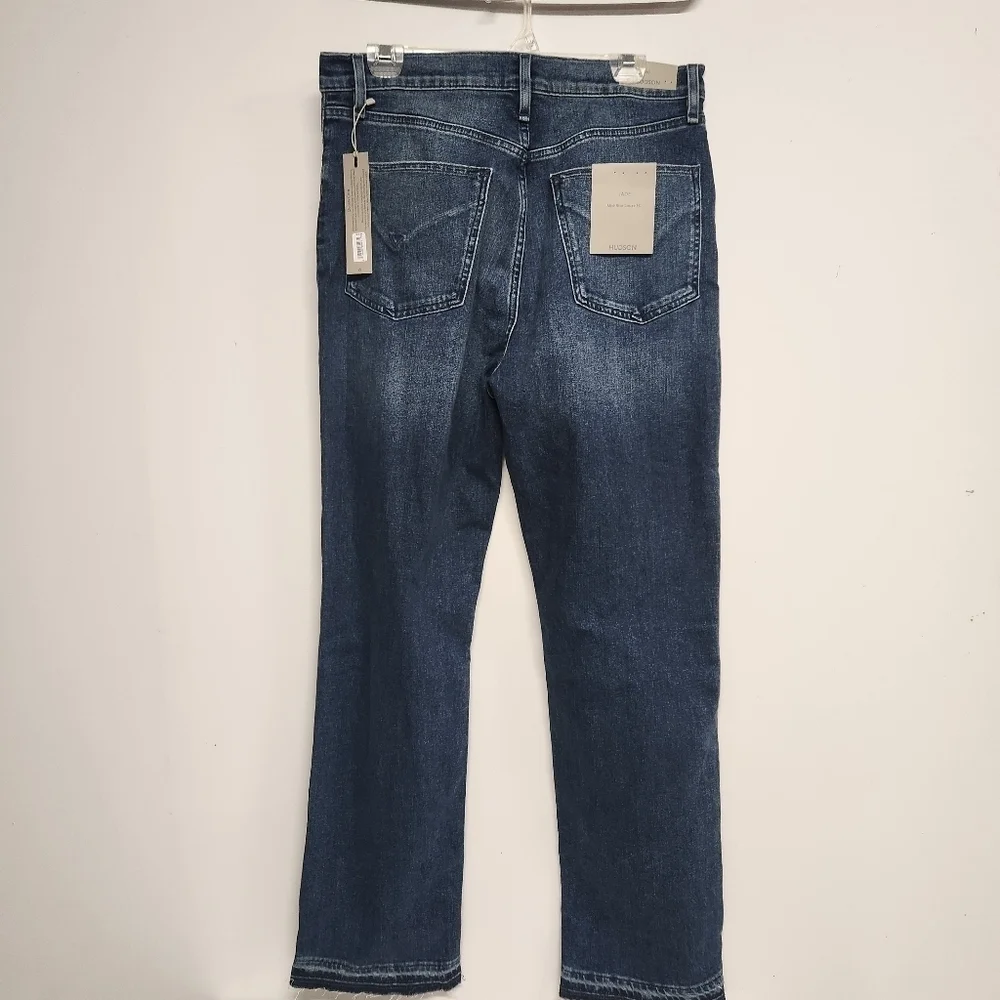 Hudson Jade distressed jeans size 30×30 raw hem Mid-Rise Loose fit - Picture 13 of 13